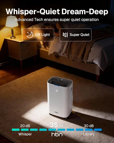 Vista 7 de Deshumidificador de 4500 pies cuadrados para sótano y habitaciones grandes con un máximo de 80 pintas/día con manguera de drenaje, control