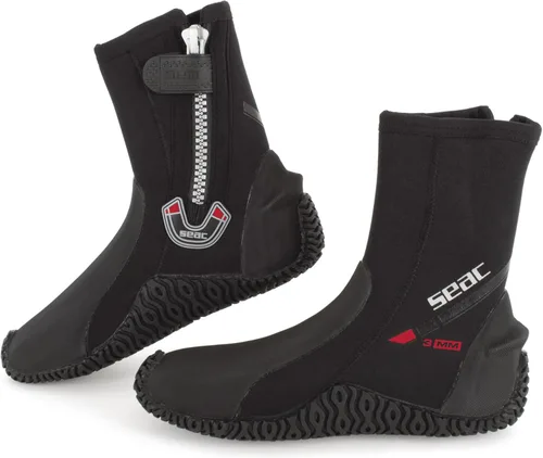 Vista 2 de SEAC Basic HD, 5 mm Neoprene Diving Boots with Side Zip and semi-Rigid Sole