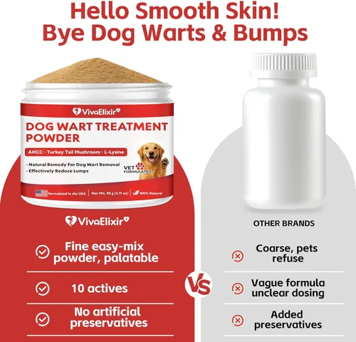 Vista 7 de Removedor de verrugas para perros, hongos de cola de pavo para perros, tratamiento de lipoma para perros, suplemento de bultos y protuberancias