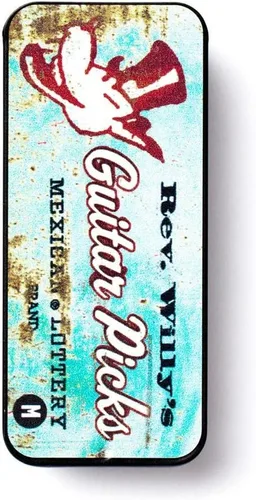 Vista 3 de Jim Dunlop RWT02M Rev Willy Pick - Lata surtida, mediana, 6 púas/lata