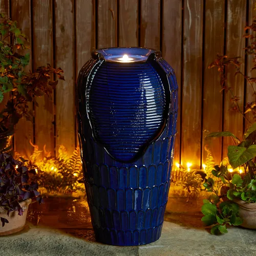 Vista 7 de Glitzhome - Fuente de agua con luz LED para exteriores