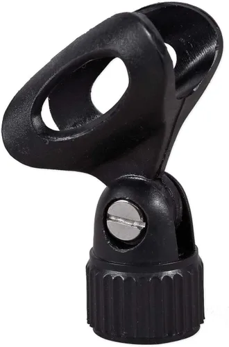 Rockville RVCLIP1 Clip universal para micrófono, se adapta a SM57/SM58, construcción sólida, agarre seguro, fácil instalación, para actuaciones en