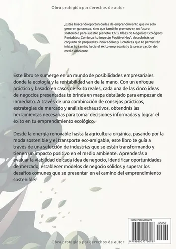 Vista 2 de 5 Ideas de Negocios Ecológicos Rentables Que puedes comenzar ahora (Spanish Edition)