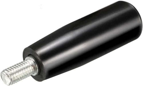 Vista 12 de uxcell Vástago roscado macho giratorio de la manija M5 de la máquina del volante para la fresadora