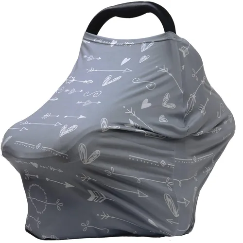 Fundas de asiento de coche para bebé, cubierta de toldo para asiento de automóvil, funda multiusos para lactancia materna, fundas transpirables para