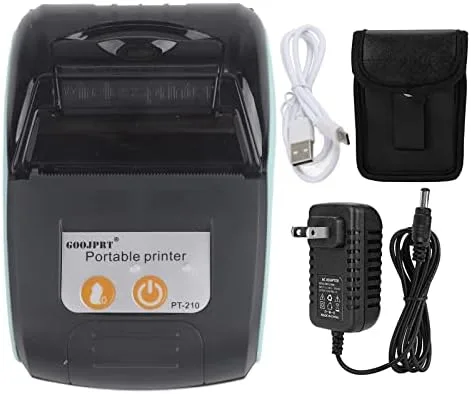 Vista 7 de Cryfokt Impresora térmica, impresora de recibos USB de 2.283 in 203DPI Mini impresora de bolsillo Control de teléfono inteligente Impresora móvil