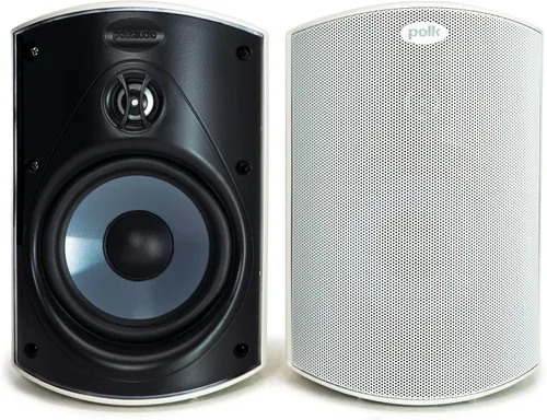Vista 7 de Polk Audio Atrium 4 Altavoces para exteriores a prueba de condiciones climáticas con potentes graves (par, negro), durabilidad en cualquier clima
