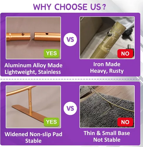 Vista 5 de JEAWIWI Kit de arco de globos redondos de 6.6ft con base ampliada, soporte de fondo redondo dorado de 6.6 pies, arco de globos circular con bolsas