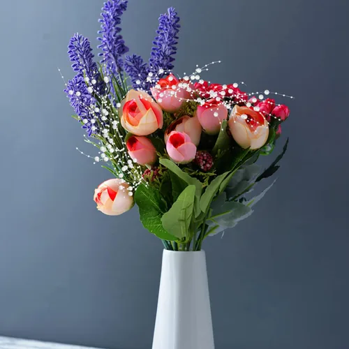 Vista 2 de FOMIYES Velas flotantes, velas flotantes, perlas artificiales, cadena de cuentas, guirnalda de flores, alambre con cuentas para decoración de bodas