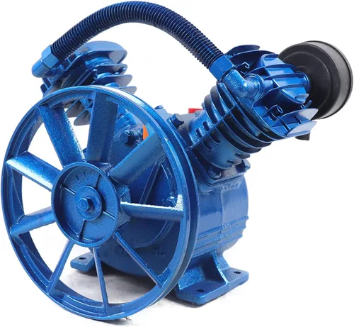 Vista 4 de Cabezal de bomba de compresor de aire 175PSI 3HP Cabezal de bomba de compresor de aire de doble cilindro, cabezal de compresor de aire universal