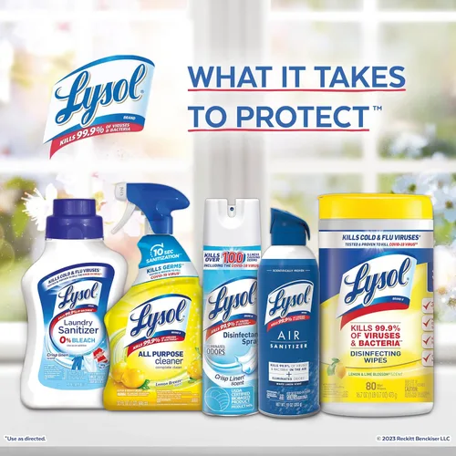 Vista 6 de Lysol Toallitas desinfectantes Handi-Pack, toallitas de limpieza antibacterianas multisuperficie, para desinfectar y limpiar, flor de limón y lima