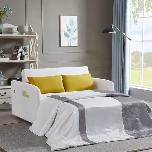 Vista 10 de FANYE Sofá biplaza extraíble, sofá de 2 plazas y sofá con respaldo ajustable, juego de muebles para el hogar, apartamento, oficina, sala de estar