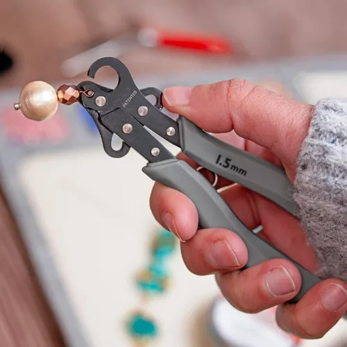 Vista 2 de The Beadsmith Bucle de 1 paso, 0.059 in, alambre de manualidades de calibre 26-18, crea bucles consistentes para rosarios, aretes, pulseras