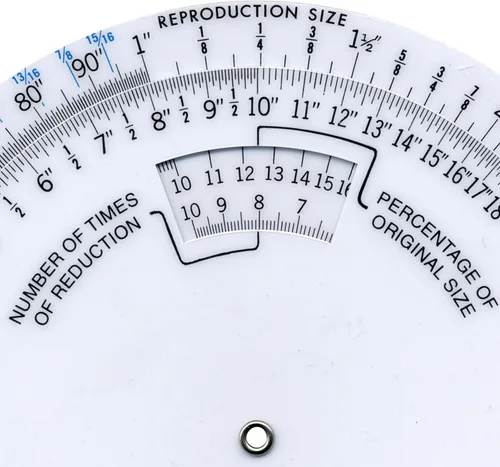 Vista 3 de Westcott Escala de medición proporcional de 6", blanca, PS-79