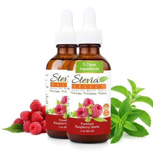 Vista 24 de Stevia Select Black Cherry Pure Stevia Liquid – Edulcorante de cero calorías – Gotas de sabor de extracto de stevia líquido totalmente natural