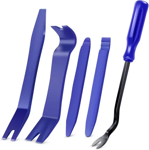 Vista 19 de GOOACC Kit de 5 piezas de herramientas de extracción de molduras de nylon para automóviles, kit de herramientas de extracción sin rayar para panel