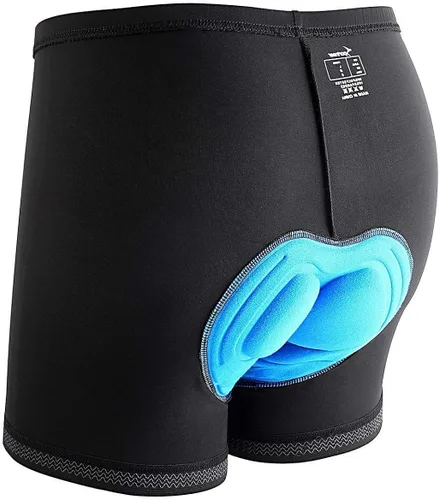 Sportneer Mens Padded Bike Underwear Shorts - Cycling Underwear Shorts for Men with Padding for Mountain Bike and Road Bike