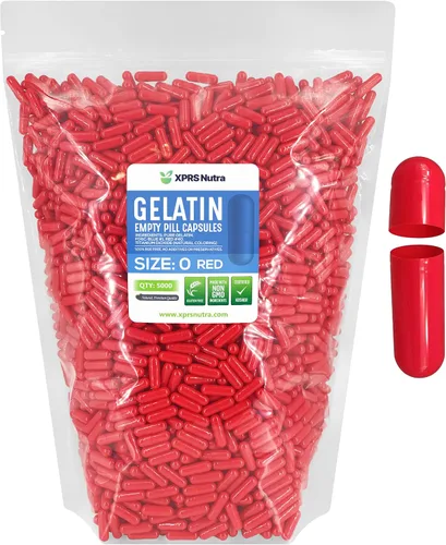 Vista 53 de XPRS Nutra Size 0 Empty Capsules - 500 Count Empty Gelatin Capsules - Pills DIY Capsule Filling - Pure Bovine Pill Gel Caps for Do-It-Yourself Purple