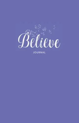 Believe Journal Dot grid bullet journal Periwinkle notebook for journaling Inspirational Dog handling journal