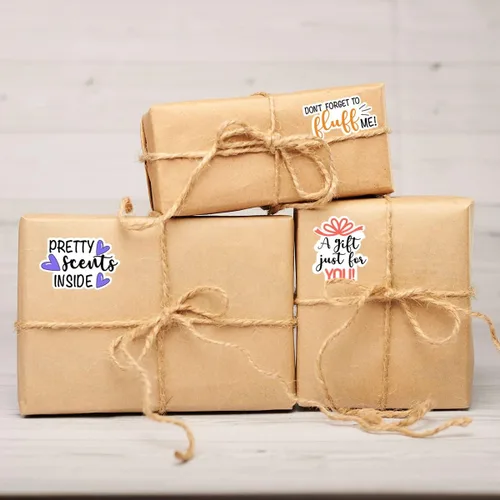 Vista 5 de Wailozco Pegatinas de agradecimiento para regalo, calcomanías hechas a mano, calcomanías para pequeñas tiendas, calcomanías de sobres para pequeñas