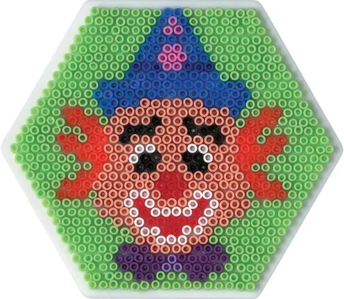 Vista 2 de DAN Import 10.594 Hama Mini Bead - Tablero de clavijas hexagonales, mixto