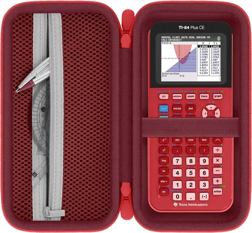 Vista 13 de Funda de calculadora compatible con calculadora gráfica de color de titanio Texas Instruments TI-84 Plus CE/TI-84 Plus/TI-Nspire CX II CAS/TI-Nspire