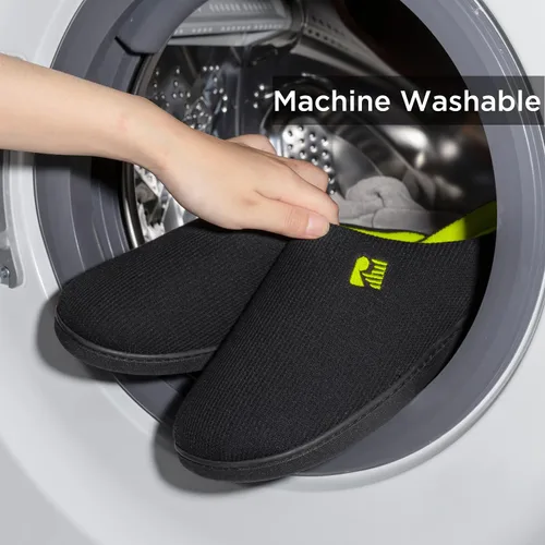 Vista 6 de Pantuflas RockDove para hombre de espuma viscoelástica, dos tonos