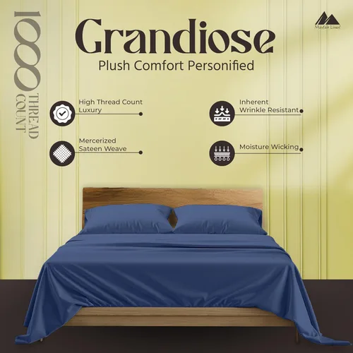 Vista 2 de Mayfair Linen - Juego de sábanas de 100 % algodón egipcio de 1000 hilos, 4 piezas