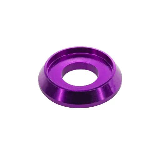 Vista 15 de [60PCS] Arandelas de avellanado M3 Color Negro, Aleación de aluminio anodizado, Juntas de arandelas de cabeza Cuña de Copa para Tornillo