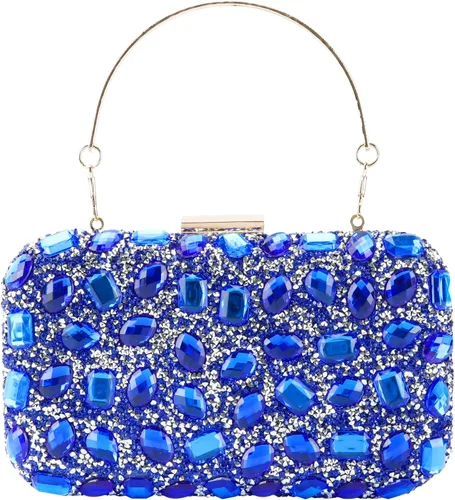 Bolso de mano de lentejuelas brillantes con diamantes de imitación para mujer, bolso de mano de noche, bolso de hombro para boda, fiesta, baile de