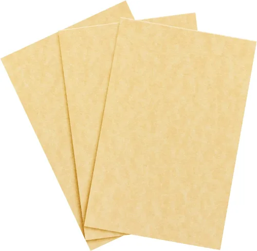 Vista 12 de Cartulina de pergamino envejecida – Tarjeta de pergamino multiusos para certificados, menús e invitaciones de boda Peso medio de 65 libras