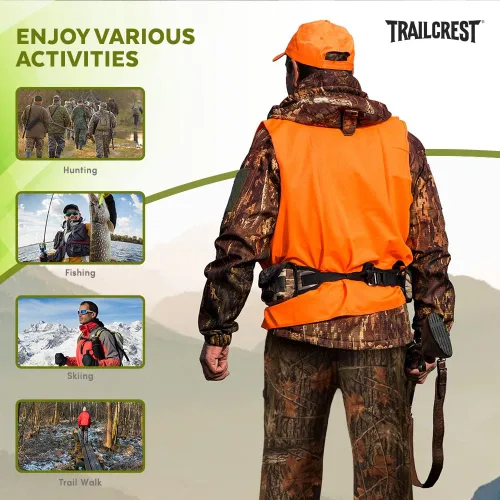 Vista 7 de TrailCrest Men's Open Bottom Cotton Blend Lounge Hunting Sweatpants