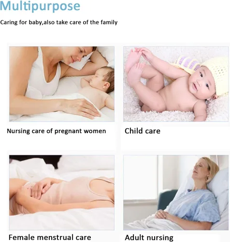 Vista 8 de Cambiador desechable para bebé, 100 unidades gruesas y de alta absorción de incontinencia con tela transpirable, impermeable, suave no tejida