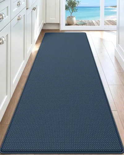 Vista 33 de DEXI Alfombrillas de Cocina Acolchadas Anti Fatiga, 17x59, Alfombra de Pasillo para Estar de Pie Impermeable, Espuma Viscoelástica Cómoda Acolchada