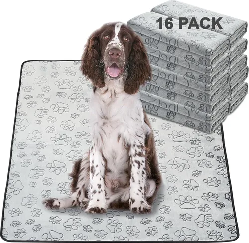Vista 25 de Qeils Almohadillas Reutilizables para Cachorros, Paquete de 2 Almohadillas Lavables para Orina de Perros, Almohadilla Antideslizante Impermeable