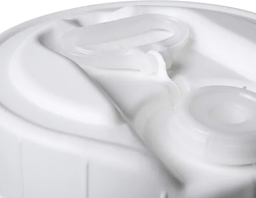 Vista 4 de Hudson Exchange Winpak - Contenedor seguro para alimentos con tapa (5 galones, HDPE), color blanco (paquete de 1)