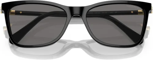 Vista 5 de Swarovski Women's Sk6004f Low Bridge Fit Rectangular Sunglasses