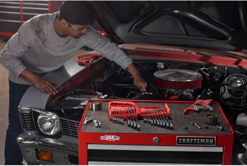 Vista 8 de CRAFTSMAN Juego de llaves combinadas de trinquete de 20 piezas, SAE/métricas (CMMT87220)