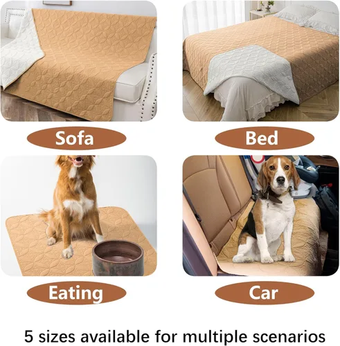 Vista 6 de Manta impermeable para perro, 30 x 30 pulgadas, fundas de sofá para mascotas pequeñas para sofá, silla, cama, protector de muebles de perros