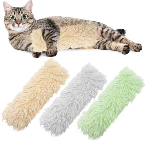 Vista 12 de Juego de 3 Almohadas Blandas y Duraderas con Hierba Gatera para Gatos, Almohada Interior Interactiva con Hierba Gatera para Gatos de Rico