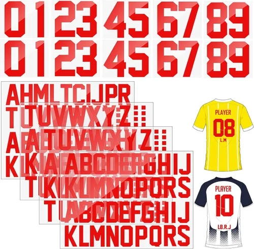 Vista 9 de 18 hojas de 216 piezas de 8 pulgadas con números de planchado de 2 pulgadas, kit de parches de letras para planchar de 0 a 11 números de planchado