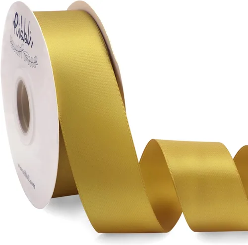 Vista 94 de Ribbli - Cinta de satén burdeos de doble cara, 1 pulgada x 50 yardas - Cinta burdeos oscuro de satén para envoltura de regalos, manualidades