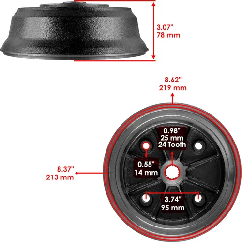 Vista 2 de Caltric Compatible con 2 cubos traseros con tacos Kawasaki Mule 4010 Diesel 4x4 KAF950F 2009-2013