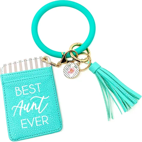 Brooke & Jess Designs Lindas carteras con llavero para mujer, regalos para el día de la madre, regalo de cumpleaños