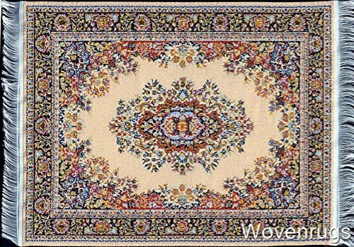 Vista 5 de Juego de 4 alfombras para casa de muñecas, accesorio de casa de muñecas en miniatura, alfombras de 6 x 4, rectangulares, decoración de alfombras