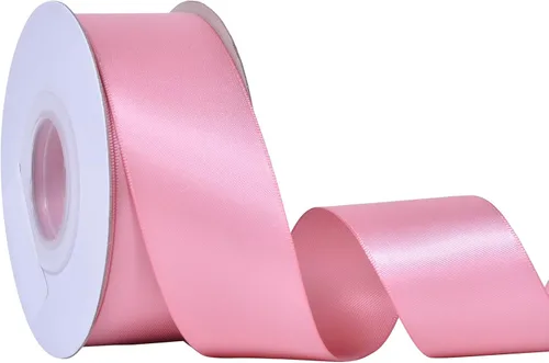 Vista 122 de YAMA Cinta de satén de doble cara, 1 1/2 pulgadas, 25 yardas para envolver regalos, color negro