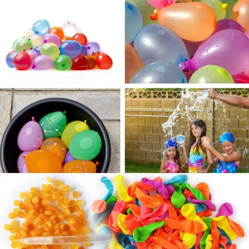 Vista 4 de Kit de recambio de globos de agua de 1000 piezas para deportes acuáticos, lucha acuática + 3 herramientas de recarga