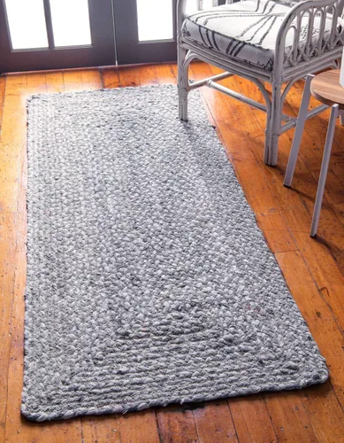 Vista 49 de Unique Loom Colección Trenzada Chindi - Alfombra de área (1 pie 2 pulgadas x 6 pies 1 pulgada, pasillo, multi/azul)