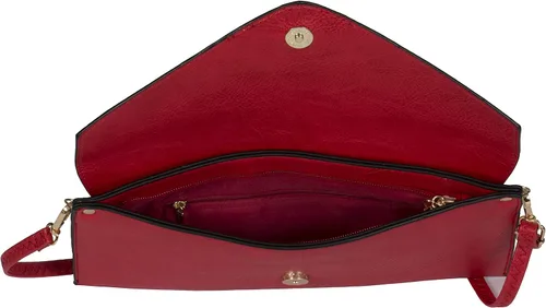 Vista 4 de Mabel Women's Wristlets Clutch Envelope Purse in Faux Vegan Leather with a Long Shoulder Strap - PIPER